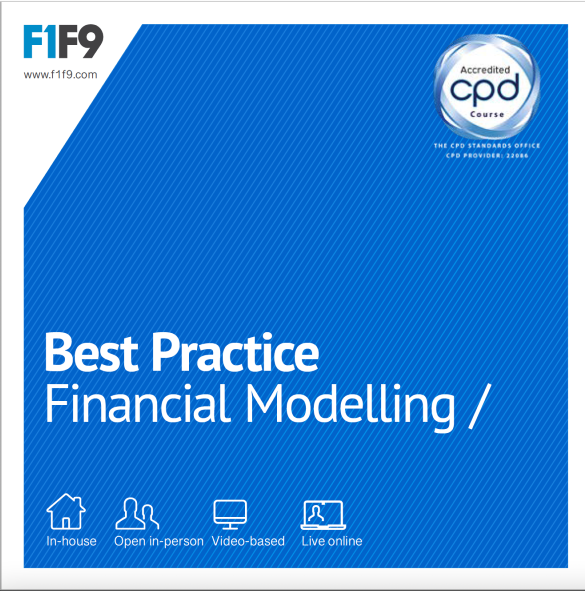 Best Financial Modelling Course | F1F9 Training